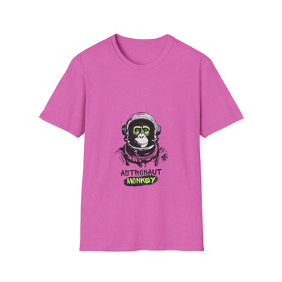 Astronaut Monkey Graphic T-Shirt | Unisex Softstyle Tee | The Bright Thread