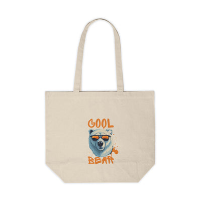 Cool Bear Canvas Shopping Tote