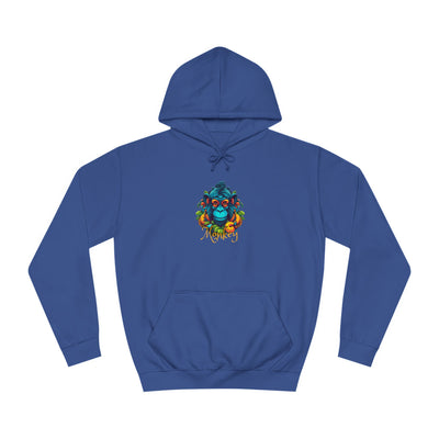 Unisex College Hoodie: Tropical Mischief