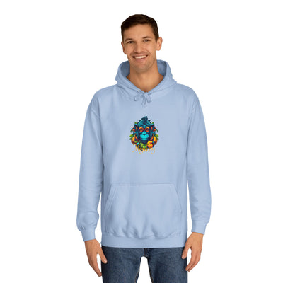 Unisex College Hoodie: Tropical Mischief