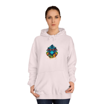 Unisex College Hoodie: Tropical Mischief