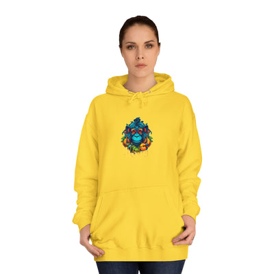 Unisex College Hoodie: Tropical Mischief