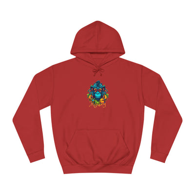 Unisex College Hoodie: Tropical Mischief
