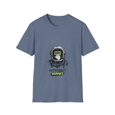 Astronaut Monkey Graphic T-Shirt | Unisex Softstyle Tee | The Bright Thread