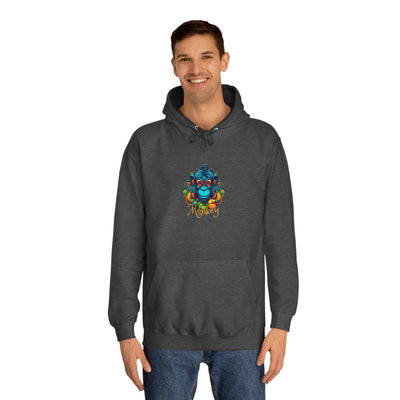 Unisex College Hoodie: Tropical Mischief