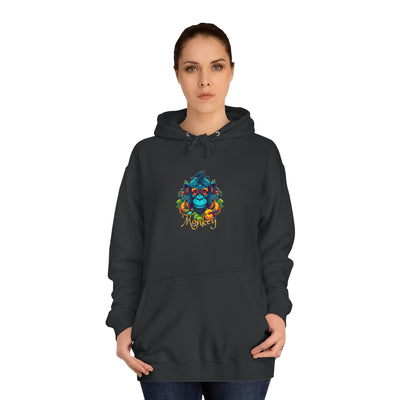 Unisex College Hoodie: Tropical Mischief