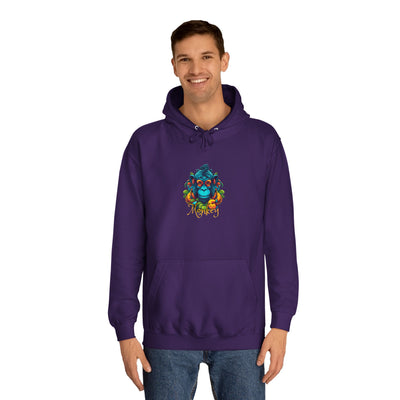 Unisex College Hoodie: Tropical Mischief