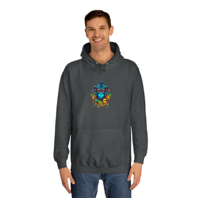 Unisex College Hoodie: Tropical Mischief