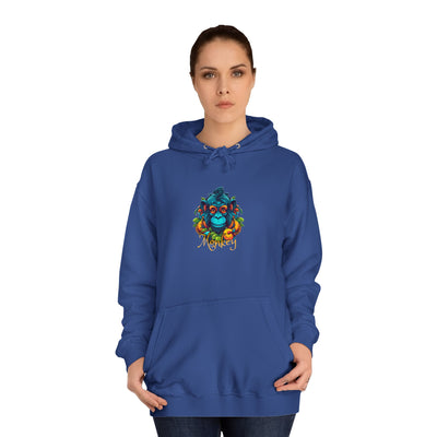 Unisex College Hoodie: Tropical Mischief