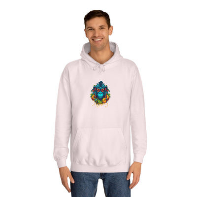 Unisex College Hoodie: Tropical Mischief
