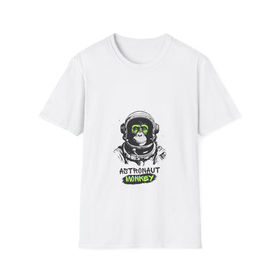 Astronaut Monkey Graphic T-Shirt | Unisex Softstyle Tee | The Bright Thread