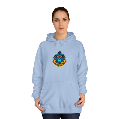 Unisex College Hoodie: Tropical Mischief