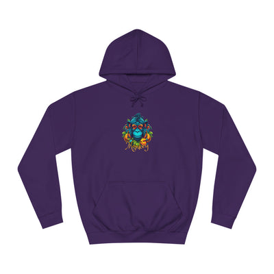 Unisex College Hoodie: Tropical Mischief