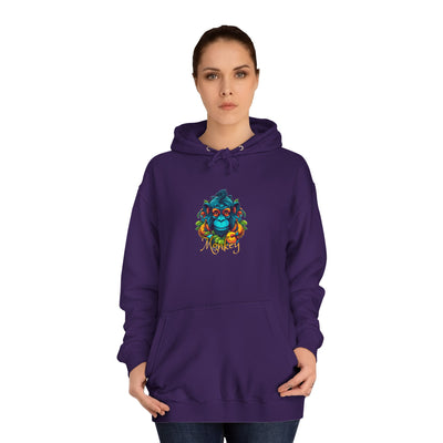 Unisex College Hoodie: Tropical Mischief
