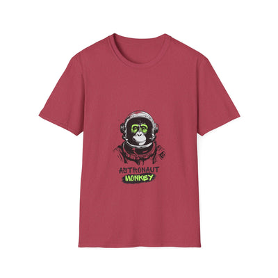 Astronaut Monkey Graphic T-Shirt | Unisex Softstyle Tee | The Bright Thread