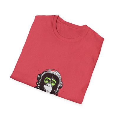 Astronaut Monkey Graphic T-Shirt | Unisex Softstyle Tee | The Bright Thread