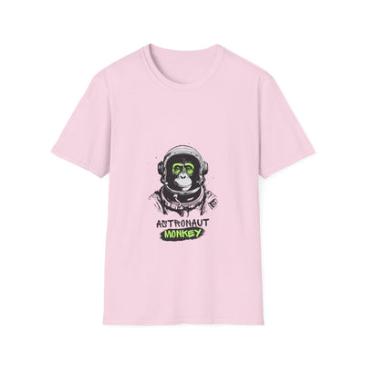 Astronaut Monkey Graphic T-Shirt | Unisex Softstyle Tee | The Bright Thread
