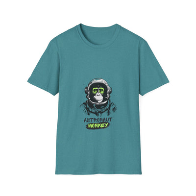 Astronaut Monkey Graphic T-Shirt | Unisex Softstyle Tee | The Bright Thread