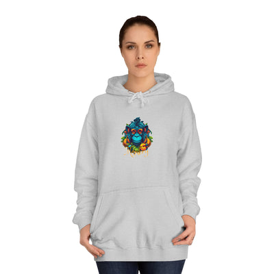 Unisex College Hoodie: Tropical Mischief