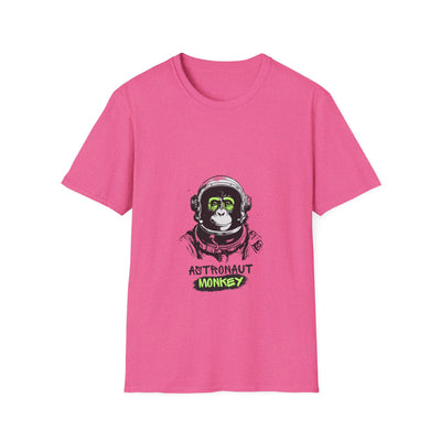 Astronaut Monkey Graphic T-Shirt | Unisex Softstyle Tee | The Bright Thread
