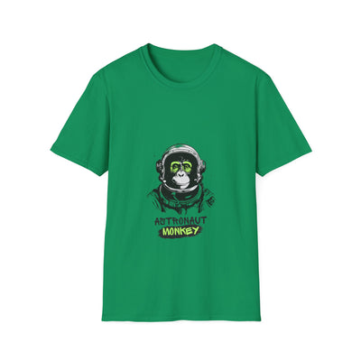 Astronaut Monkey Graphic T-Shirt | Unisex Softstyle Tee | The Bright Thread
