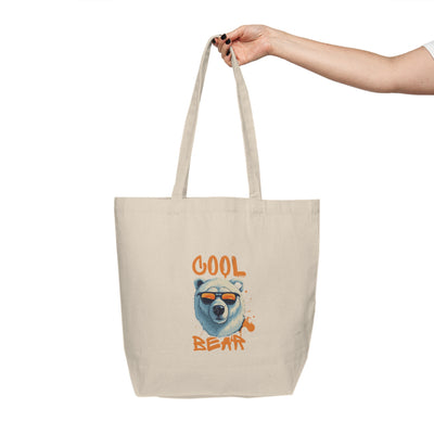 Cool Bear Canvas Shopping Tote
