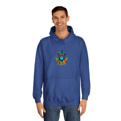 Unisex College Hoodie: Tropical Mischief
